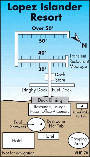 Lopez Islander Resort Marina Map